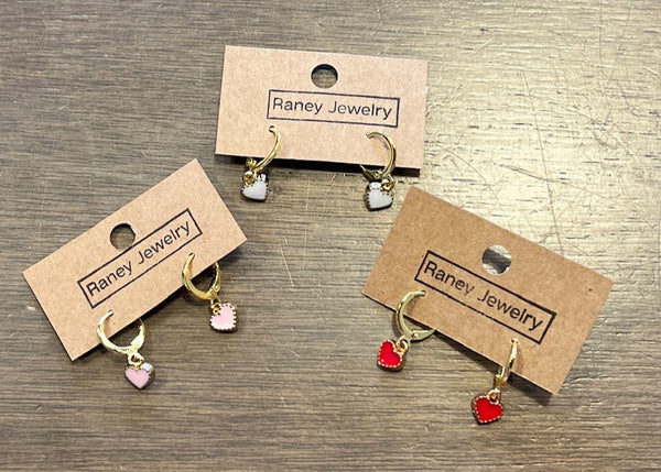 Raney Small Heart Earrings