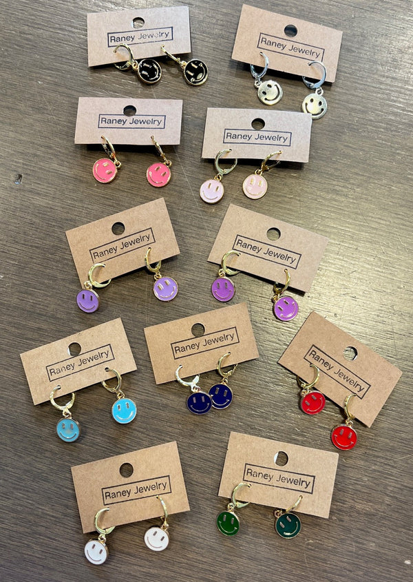 Raney Smiley Face Earrings