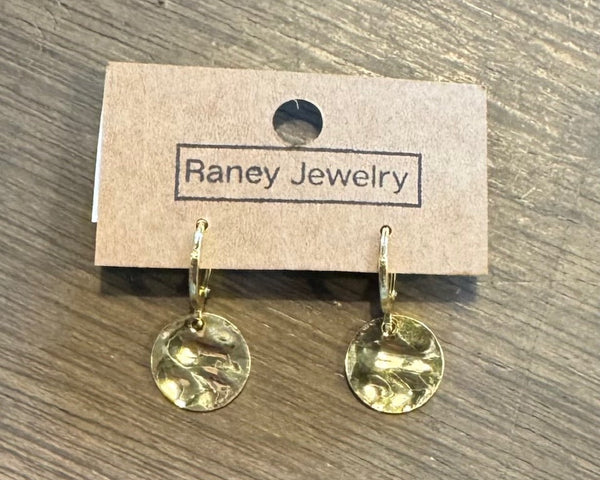 Raney Gold Disc Earrings
