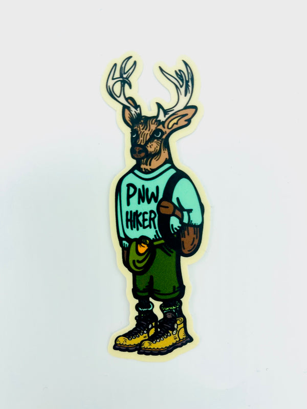 PNW Deer Backpack Sticker