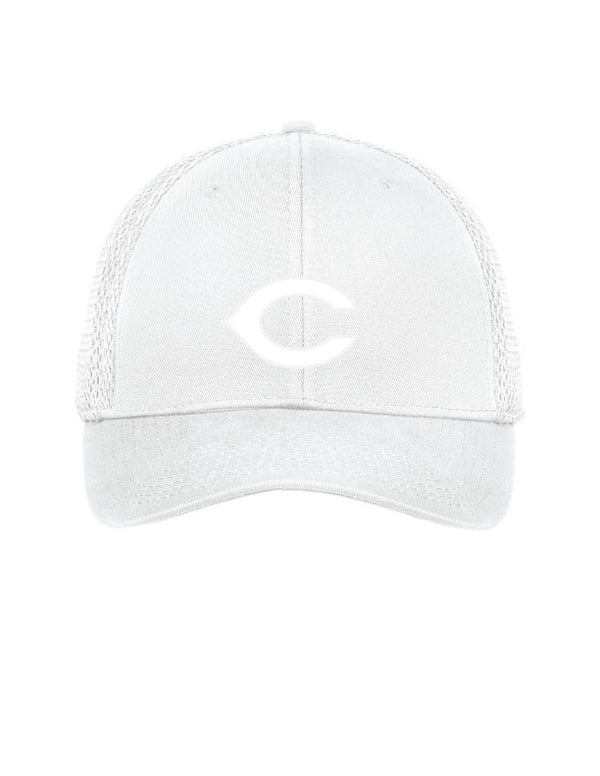 Camas C White Snapback Hat