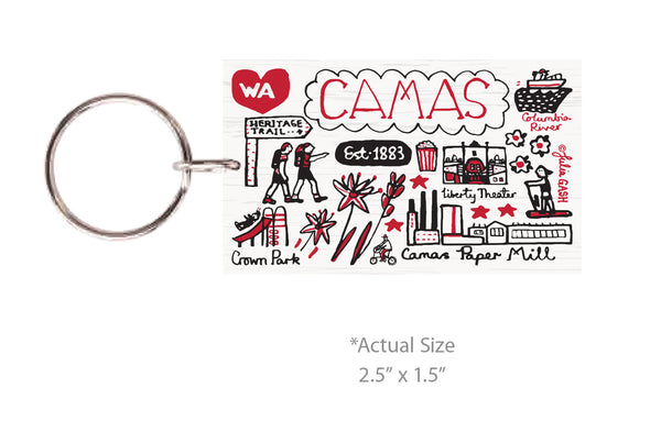 Julia Gash Camas Keychain