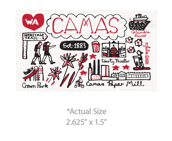 Julia Gash Camas Magnet