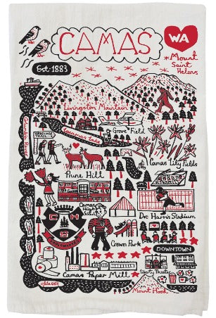 Julia Gash Camas Kitchen Tea Towel