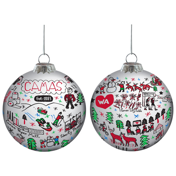 Julia Gash Glass Ball Ornament