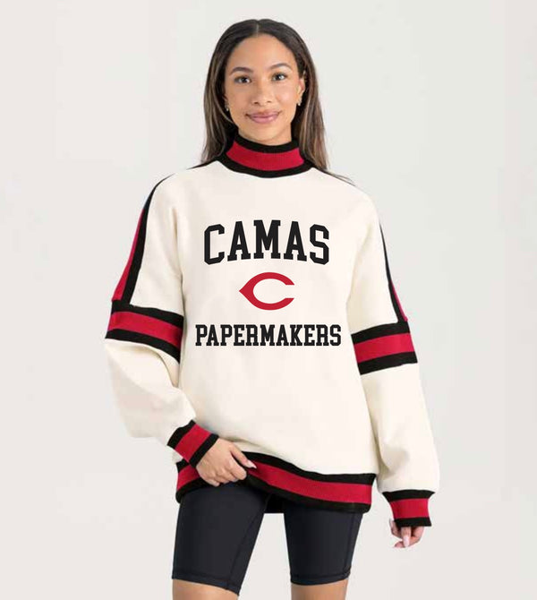 Women's Camas C Papermakers Stripe Crew