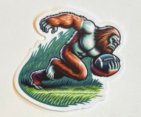 Bigfoot Football Sticker