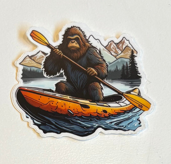 Bigfoot Canoe Sticker