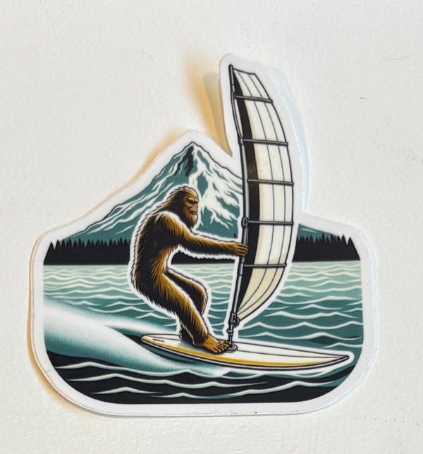 Bigfoot Windsurf Sticker