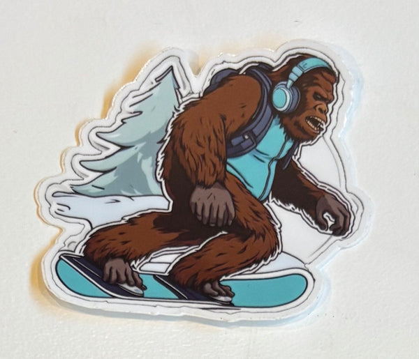 Bigfoot Snowboard Sticker