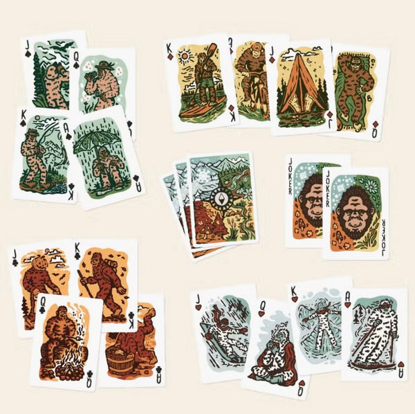 Seasons of Squatch Playing Card