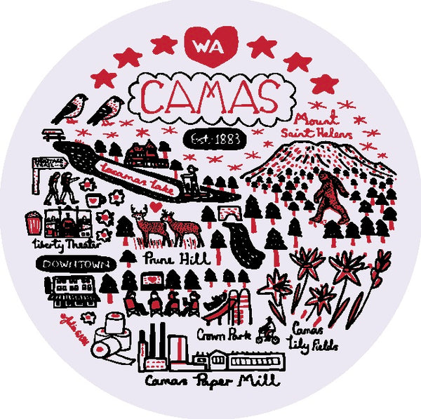 Julia Gash Camas Coaster