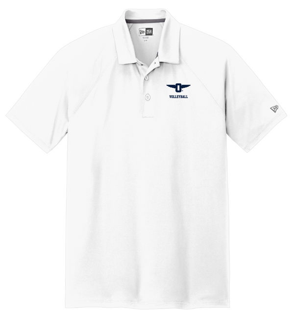 Winged "O" Volleyball Men's Polo (white)