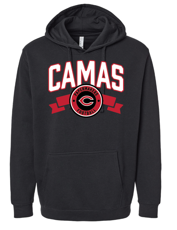 Unisex Camas Crest Football Hoodie