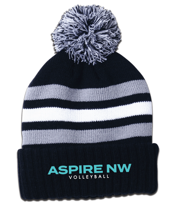 Aspire Striped Beanie