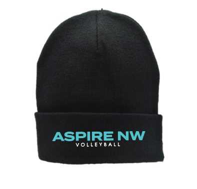 Aspire Black Beanie