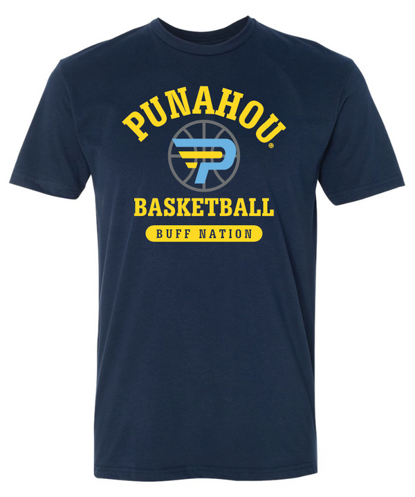 Adult POD Punahou BBall Buff Nation Tee
