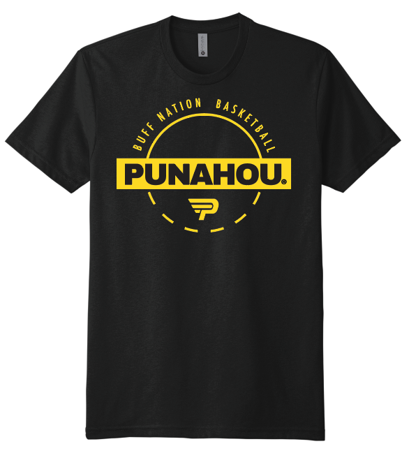 Adult POD Punahou BBall Circle Tee