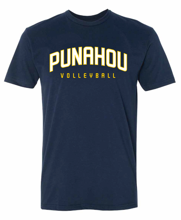Punahou VB Arch Navy Tee
