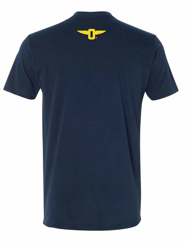 Punahou VB Arch Navy Tee