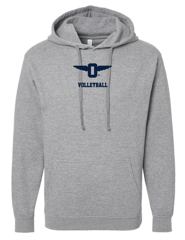 Punahou VB Winged "O" Grey Hoodie
