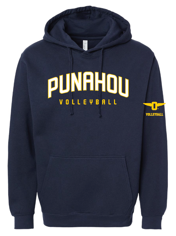 Punahou VB Arch Navy Hoodie
