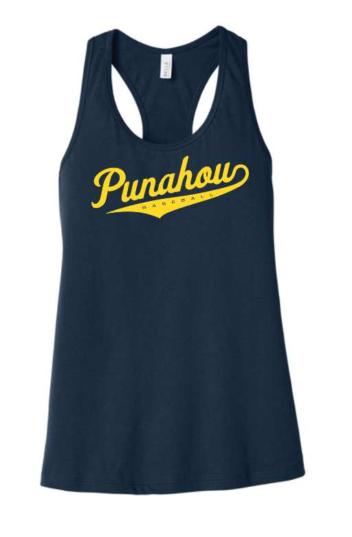 Women's Punahou Baseball Script Tank
