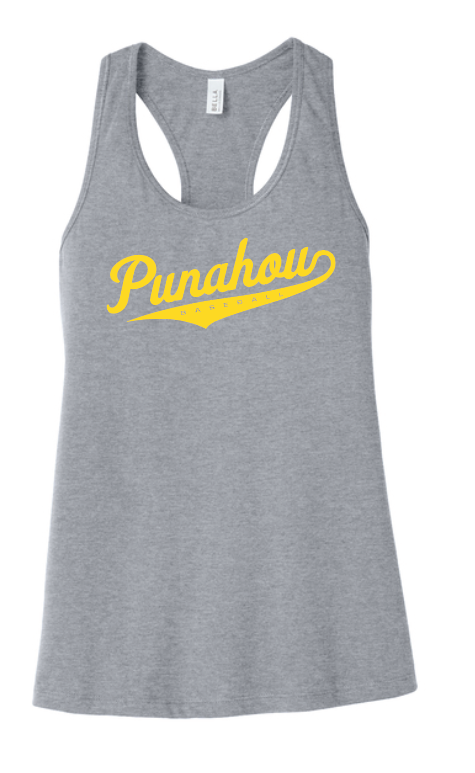 Women's Punahou Baseball Script Tank