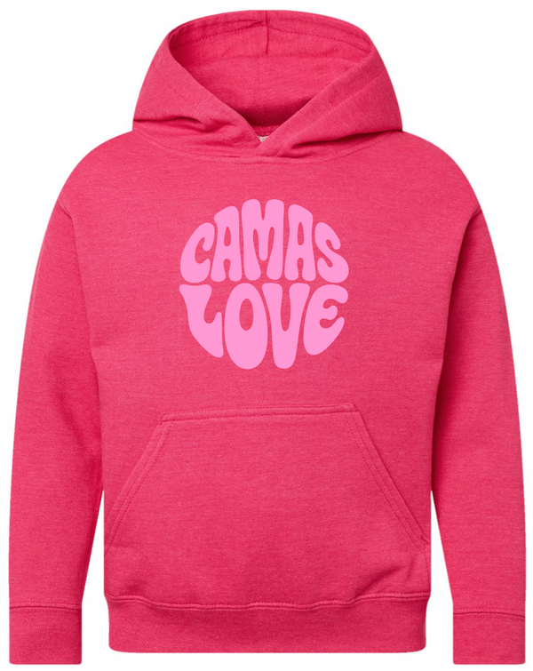 Youth Camas Love Puff Hoodie
