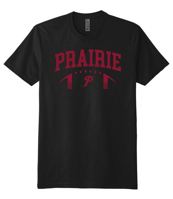 Unisex Premium Prairie Football Tee - Black