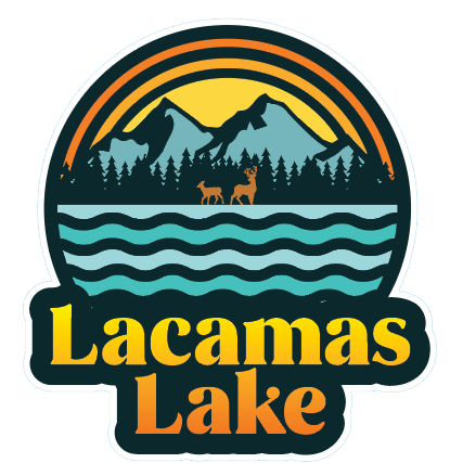 Small Lacamas Lake Bright Sticker